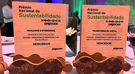 Gaiurb foi distinguida em duas categorias do Prémio Nacional de Sustentabilidade