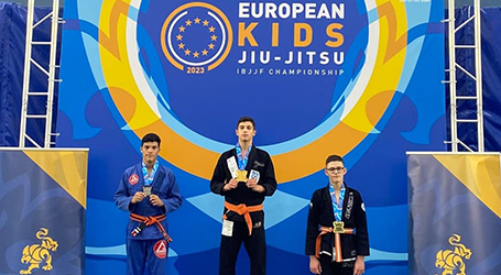 Jovem gaiense destacou-se no Campeonato Europeu de Jiu-Jitsu Kids